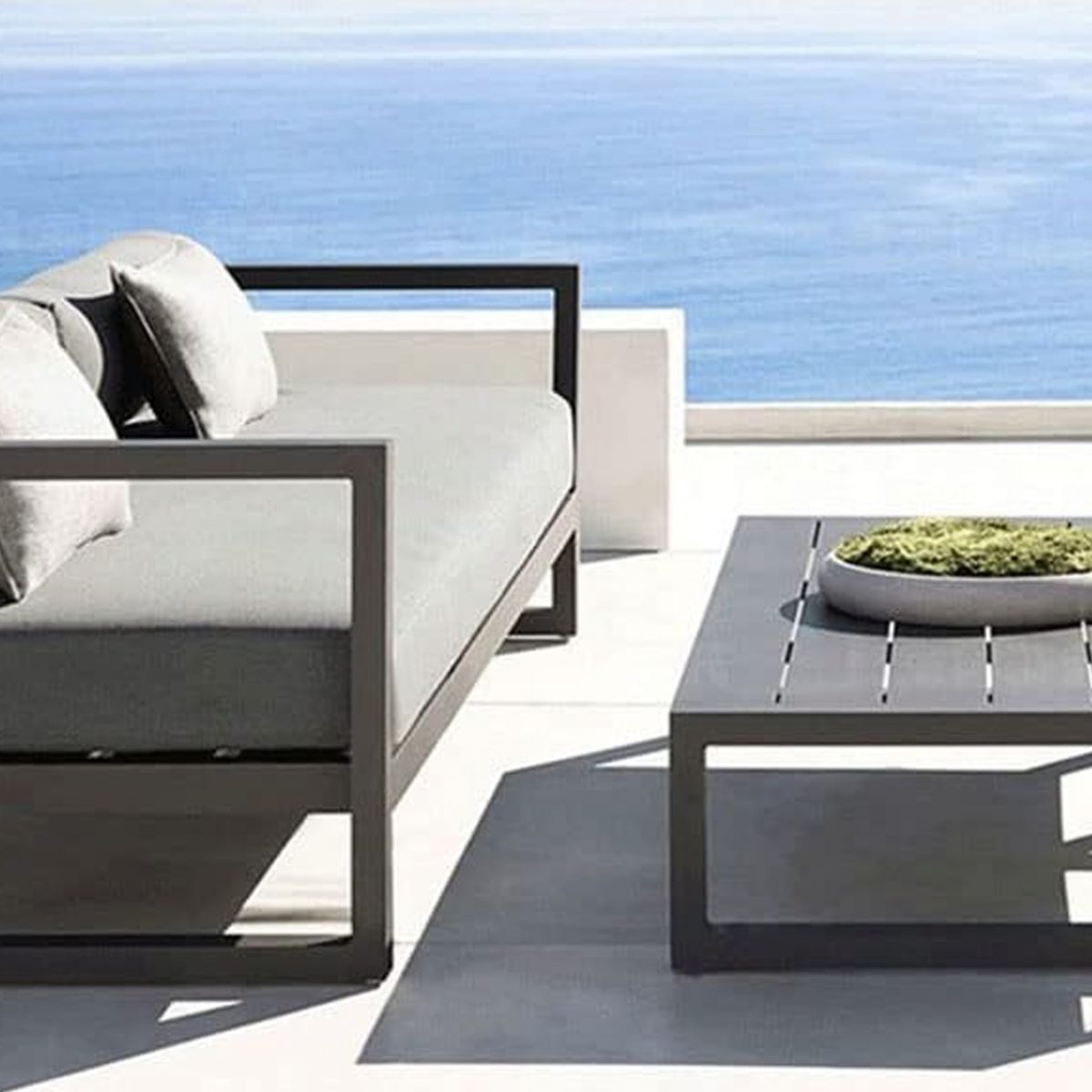 RNQZ Aluminium Sofa Garden Furniture Set